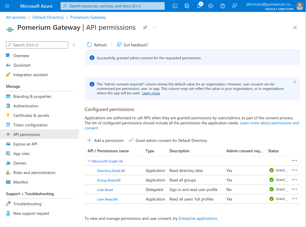 Azure add group membership claims